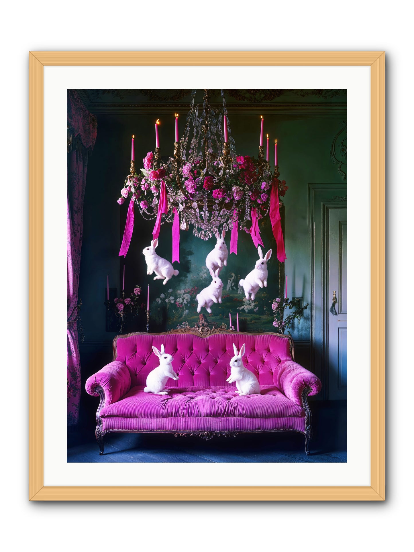 Tales From Looking Glass -- Framed Print - Natural 24x32