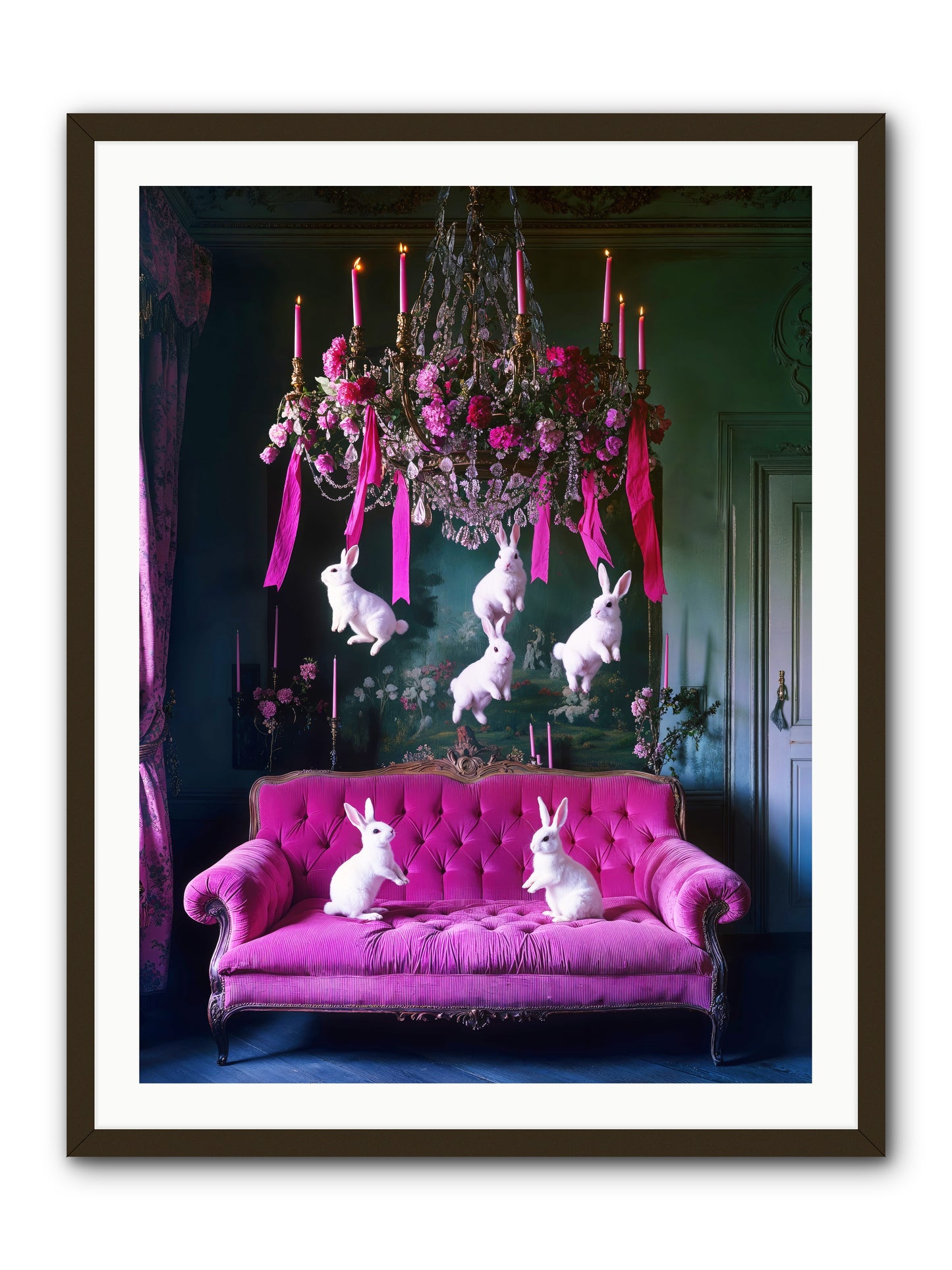 Tales From Looking Glass -- Framed Print - Black 30x40