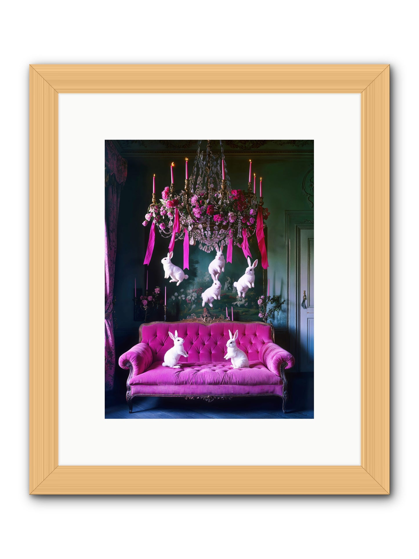 Tales From Looking Glass -- Framed Print - Natural 9x12