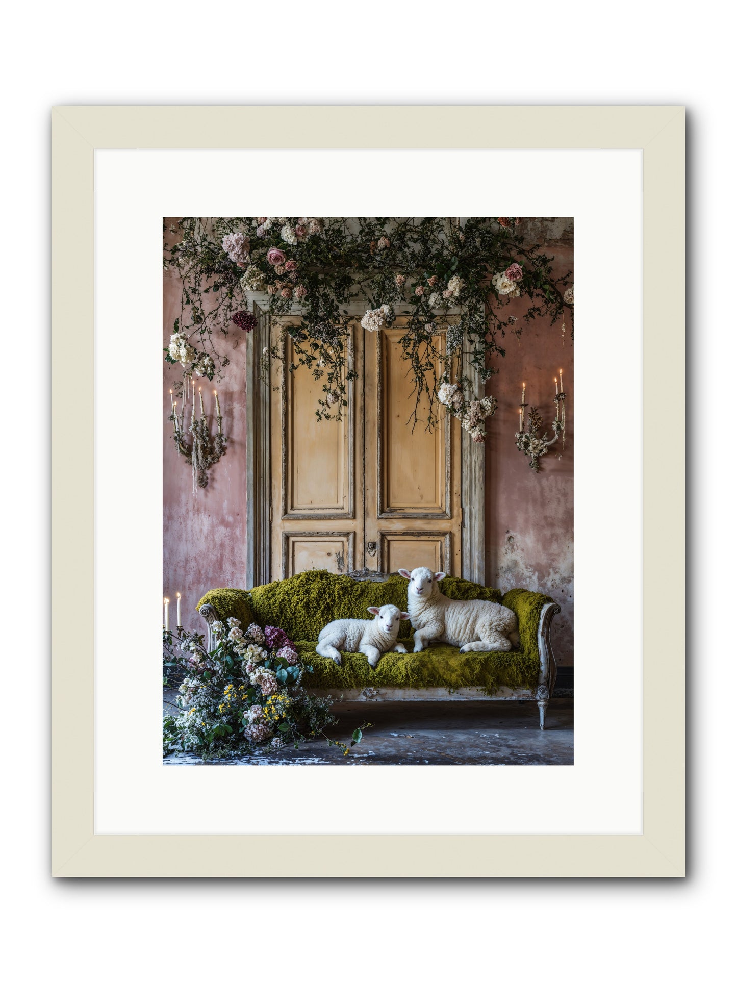 Tales From Velvet fields -- Framed Print - White 12x16