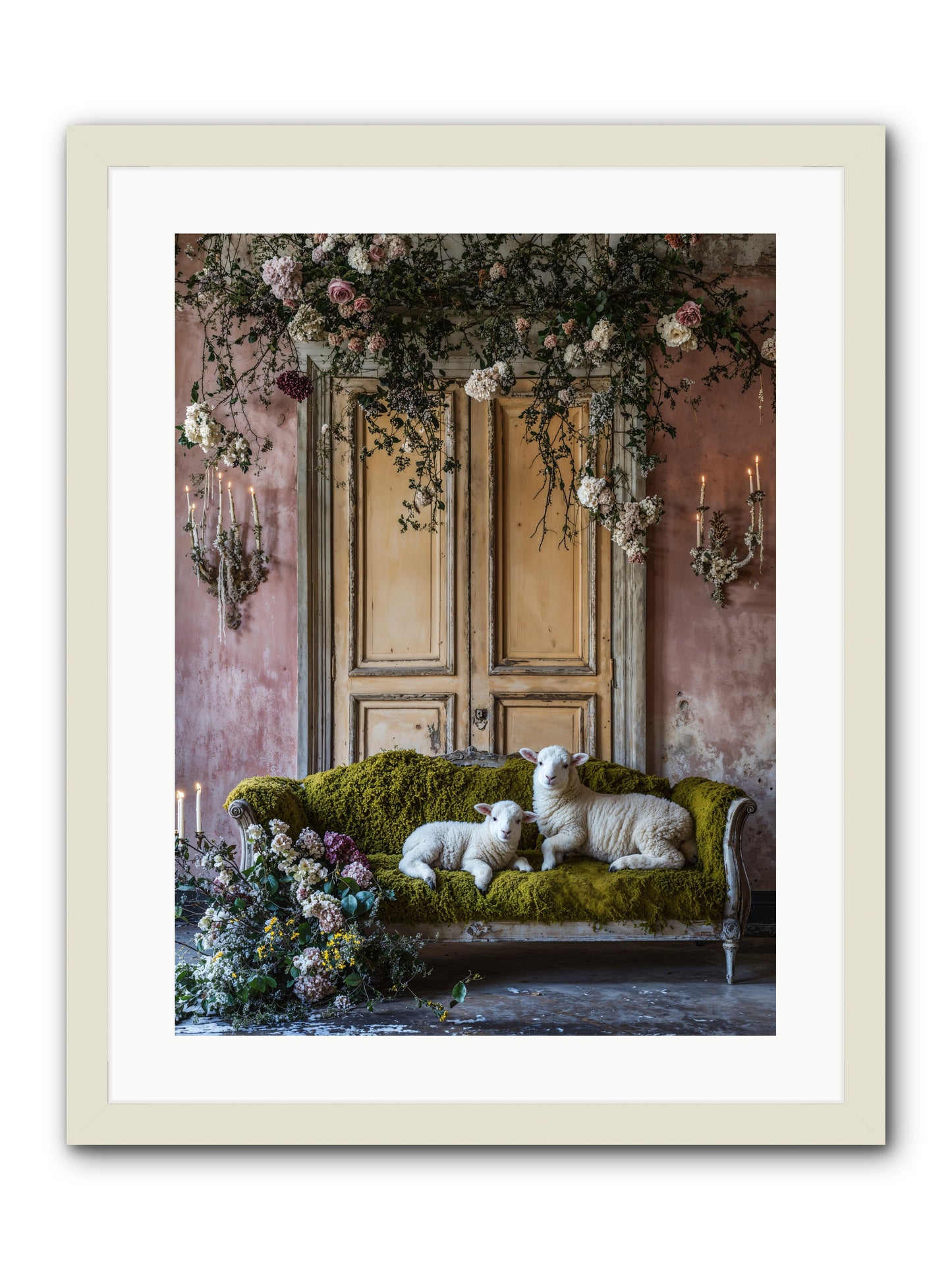 Tales From Velvet fields -- Framed Print - White 18x24