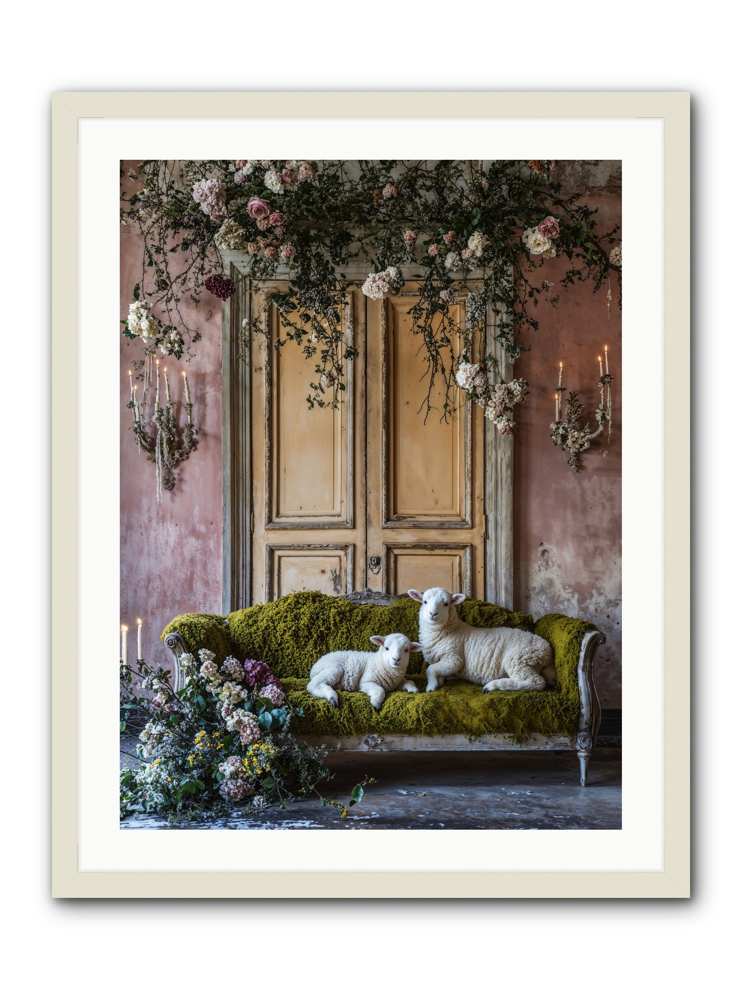 Tales From Velvet fields -- Framed Print - White 24x32