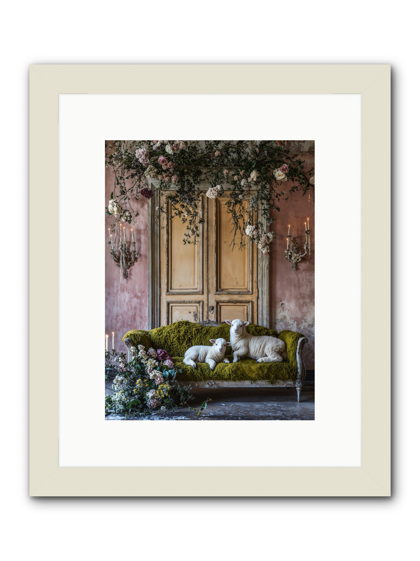 Tales From Velvet fields -- Framed Print - White 9x12