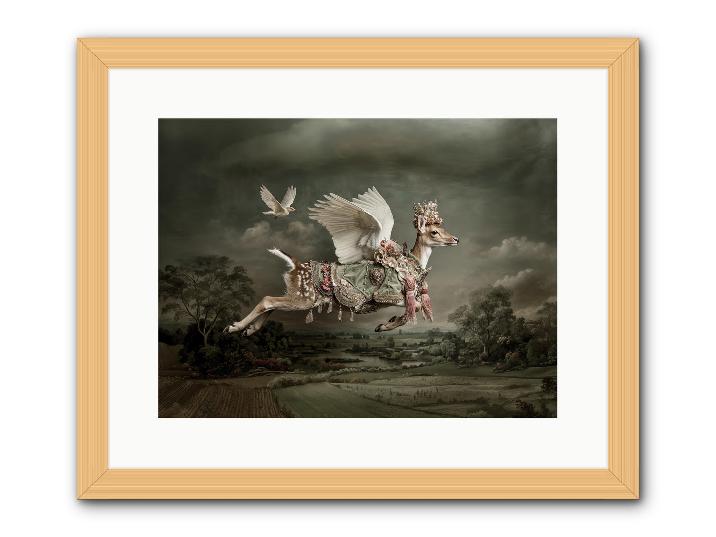 Tales from the Golden Acres -- Framed Print - Natural 16x12