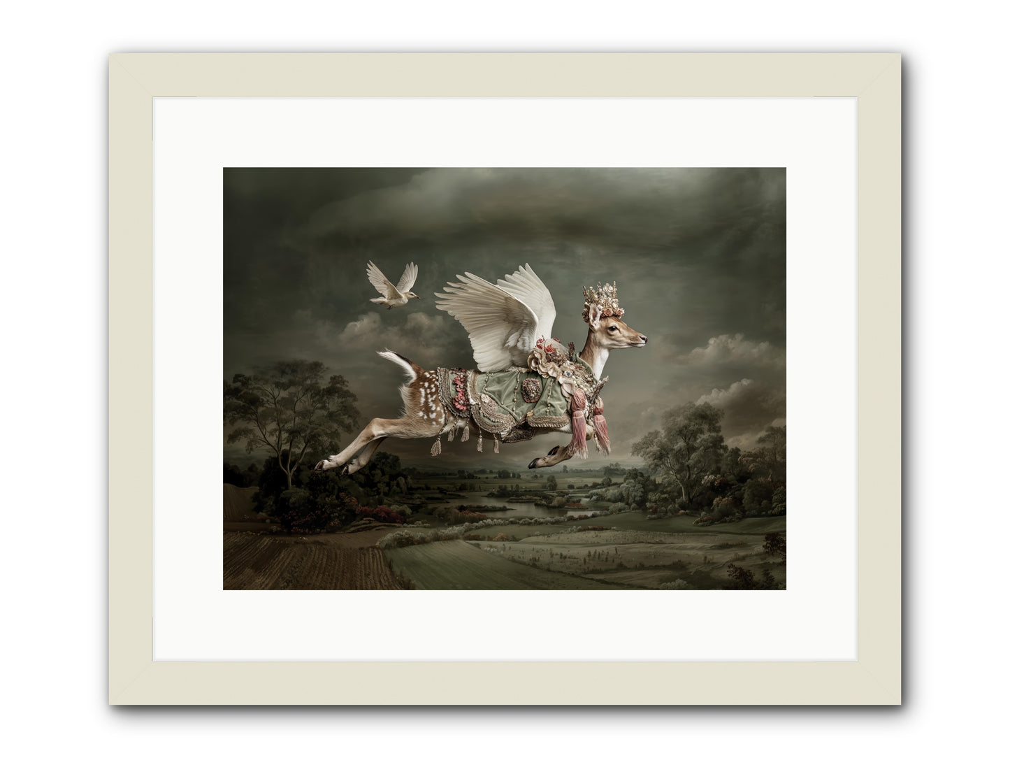 Tales from the Golden Acres -- Framed Print - White 16x12