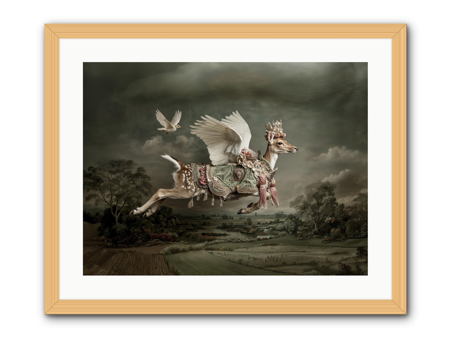 Tales from the Golden Acres -- Framed Print - Natural 24x18