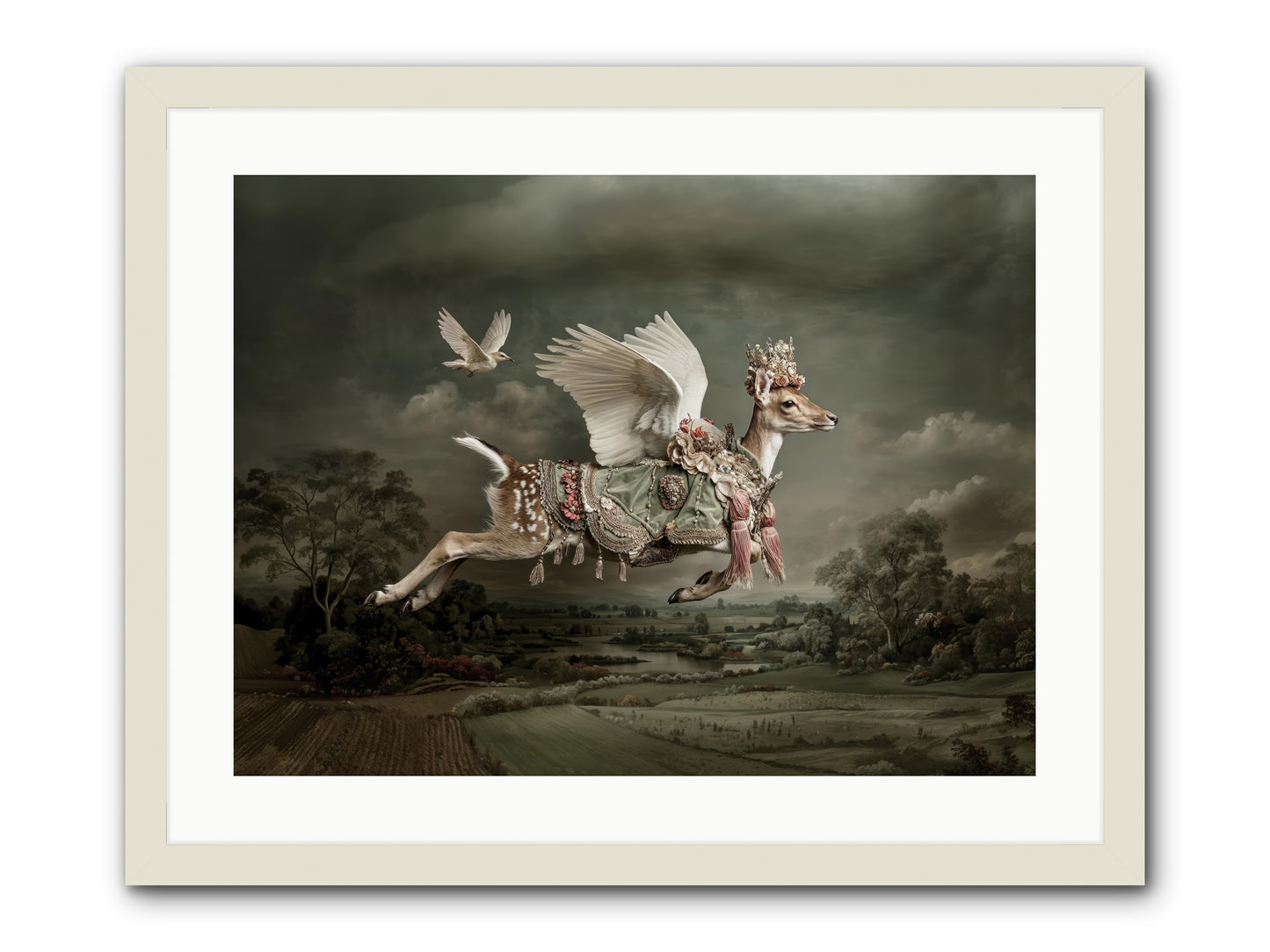 Tales from the Golden Acres -- Framed Print - White 24x18