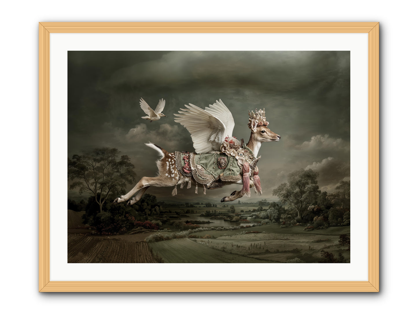 Tales from the Golden Acres -- Framed Print - Natural 32x24