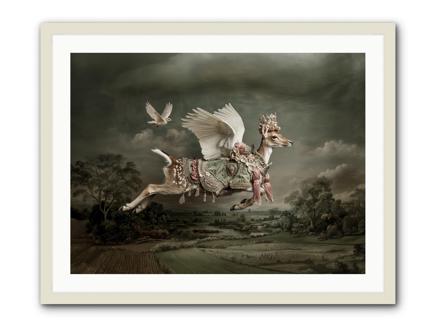 Tales from the Golden Acres -- Framed Print - White 32x24