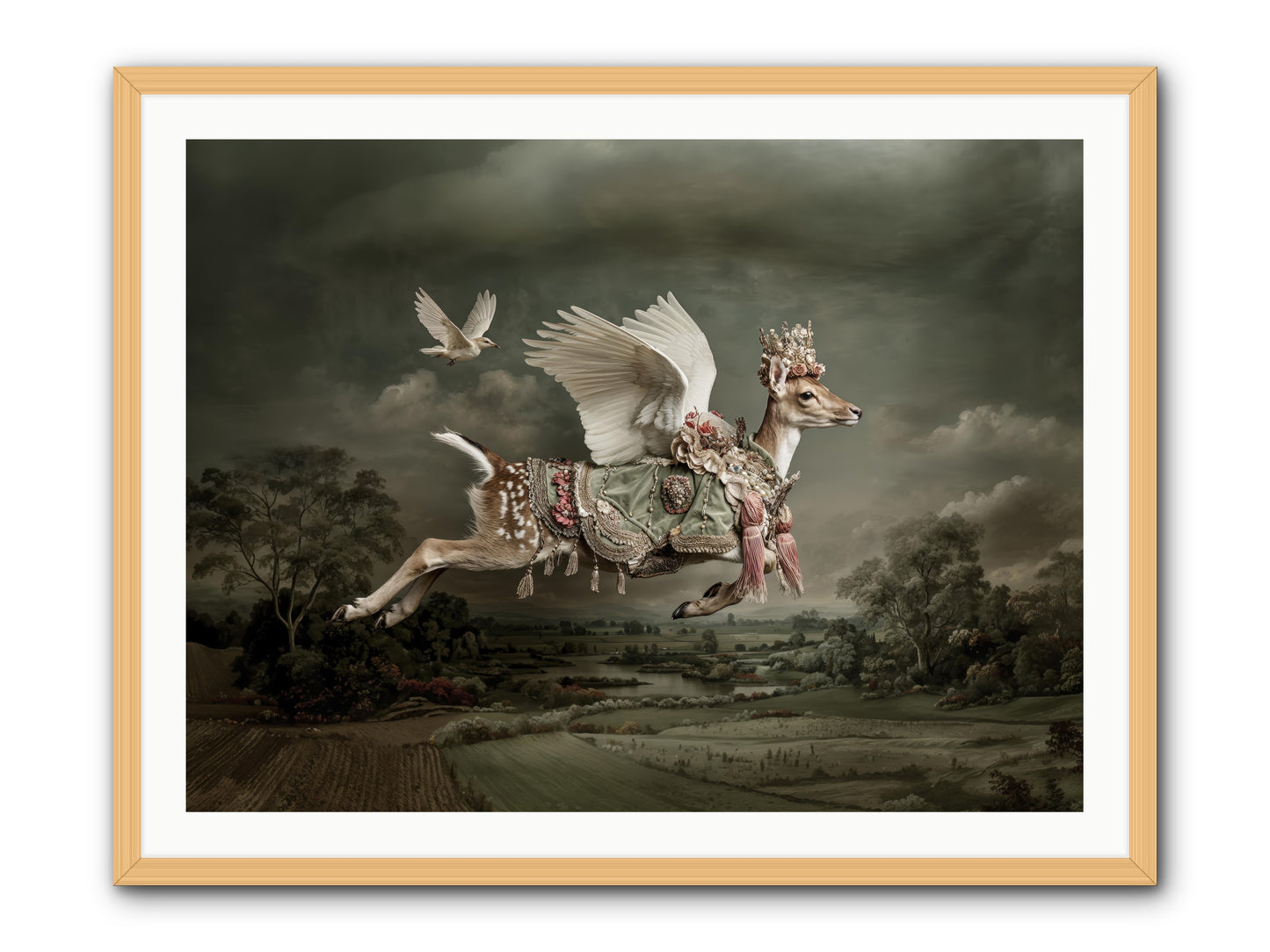 Tales from the Golden Acres -- Framed Print - Natural 40x30