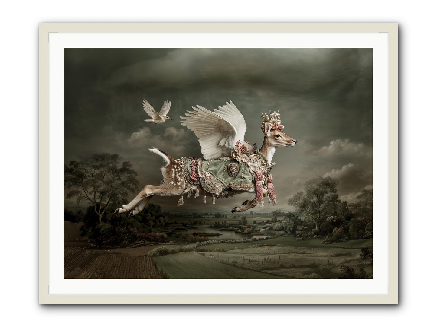 Tales from the Golden Acres -- Framed Print - White 40x30