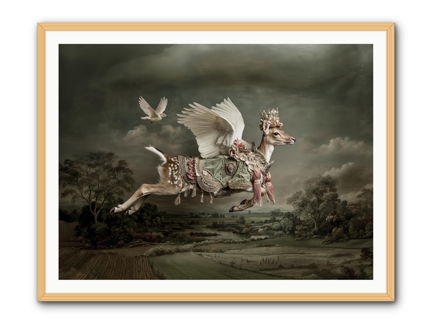 Tales from the Golden Acres -- Framed Print - Natural 48x36