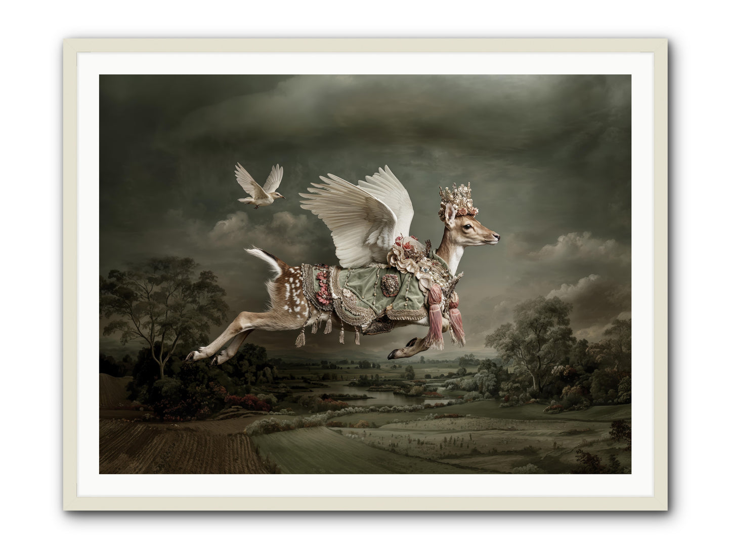 Tales from the Golden Acres -- Framed Print - White 48x36