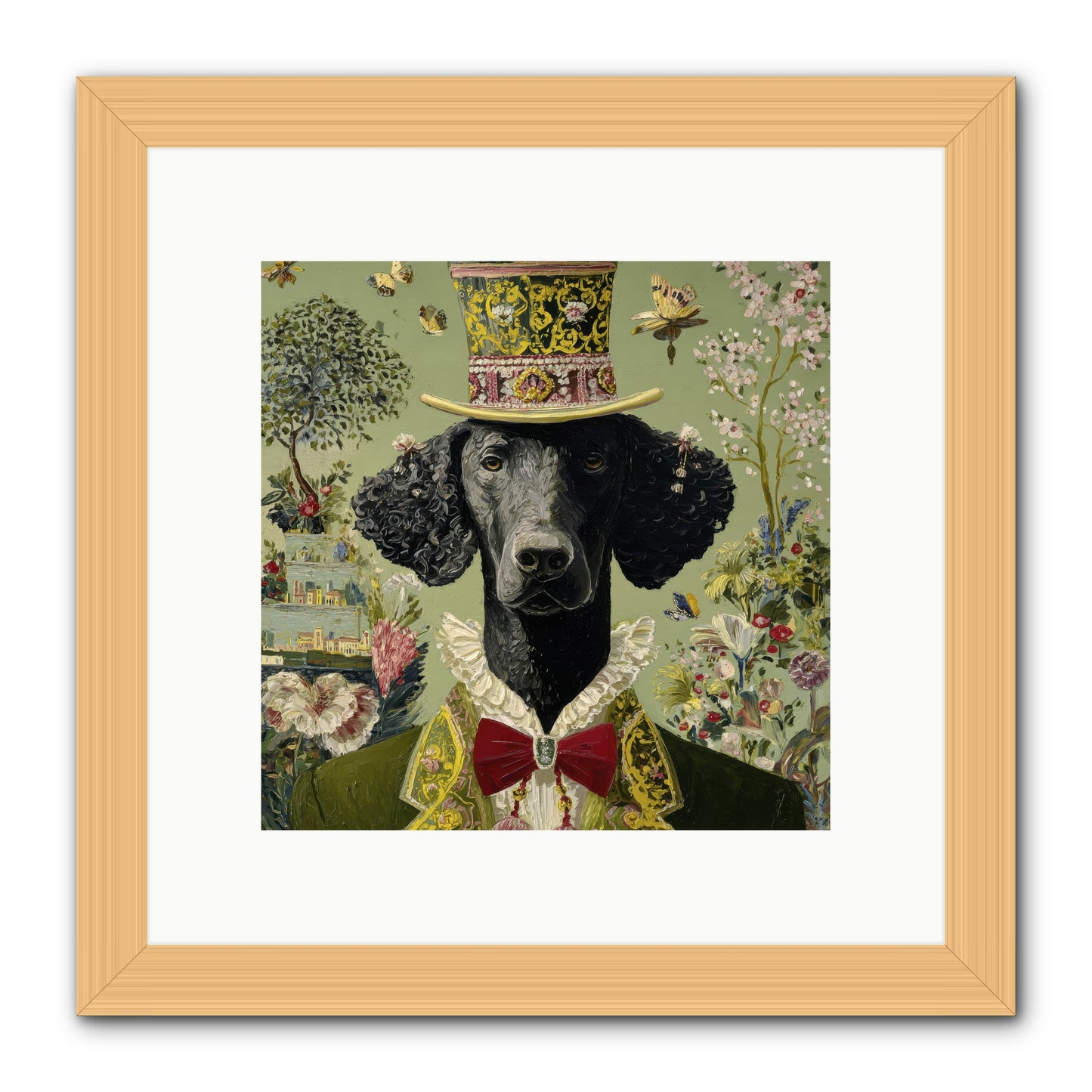 Tales of Roaming -- Framed Print - Natural 10x10