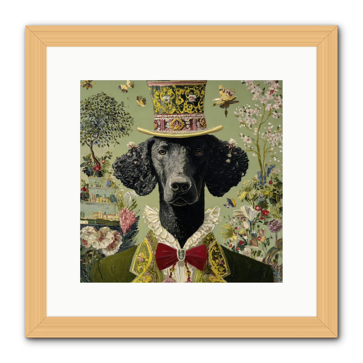 Tales of Roaming -- Framed Print - Natural 12x12