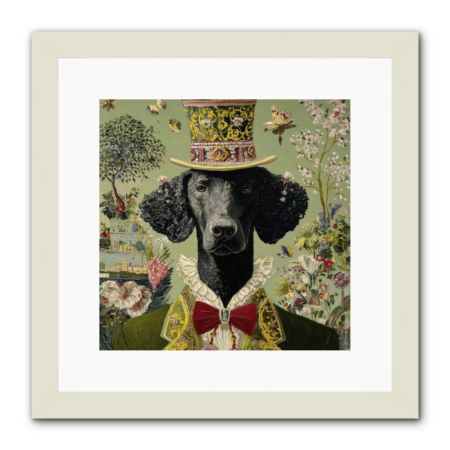 Tales of Roaming -- Framed Print - White 12x12