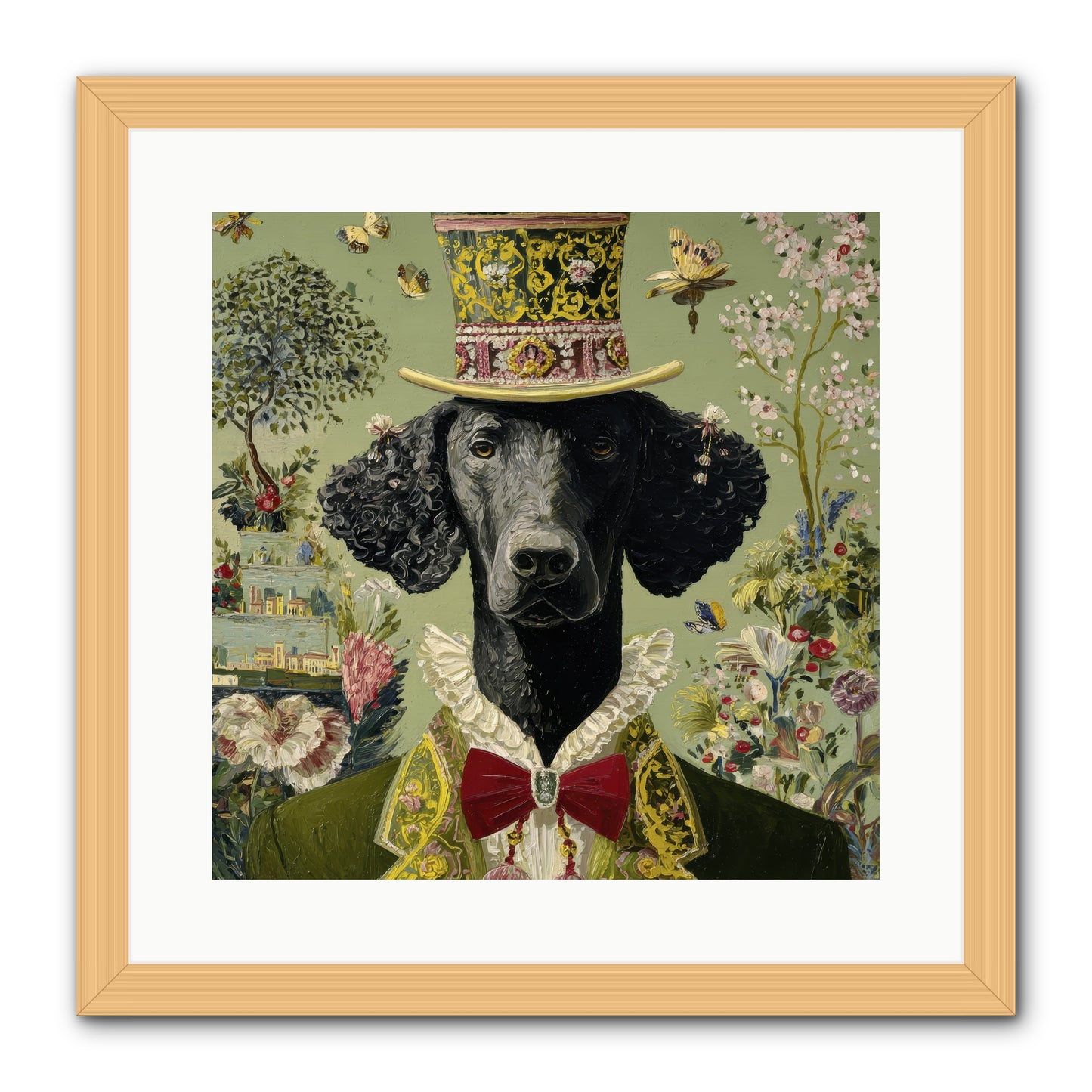Tales of Roaming -- Framed Print - Natural 16x16