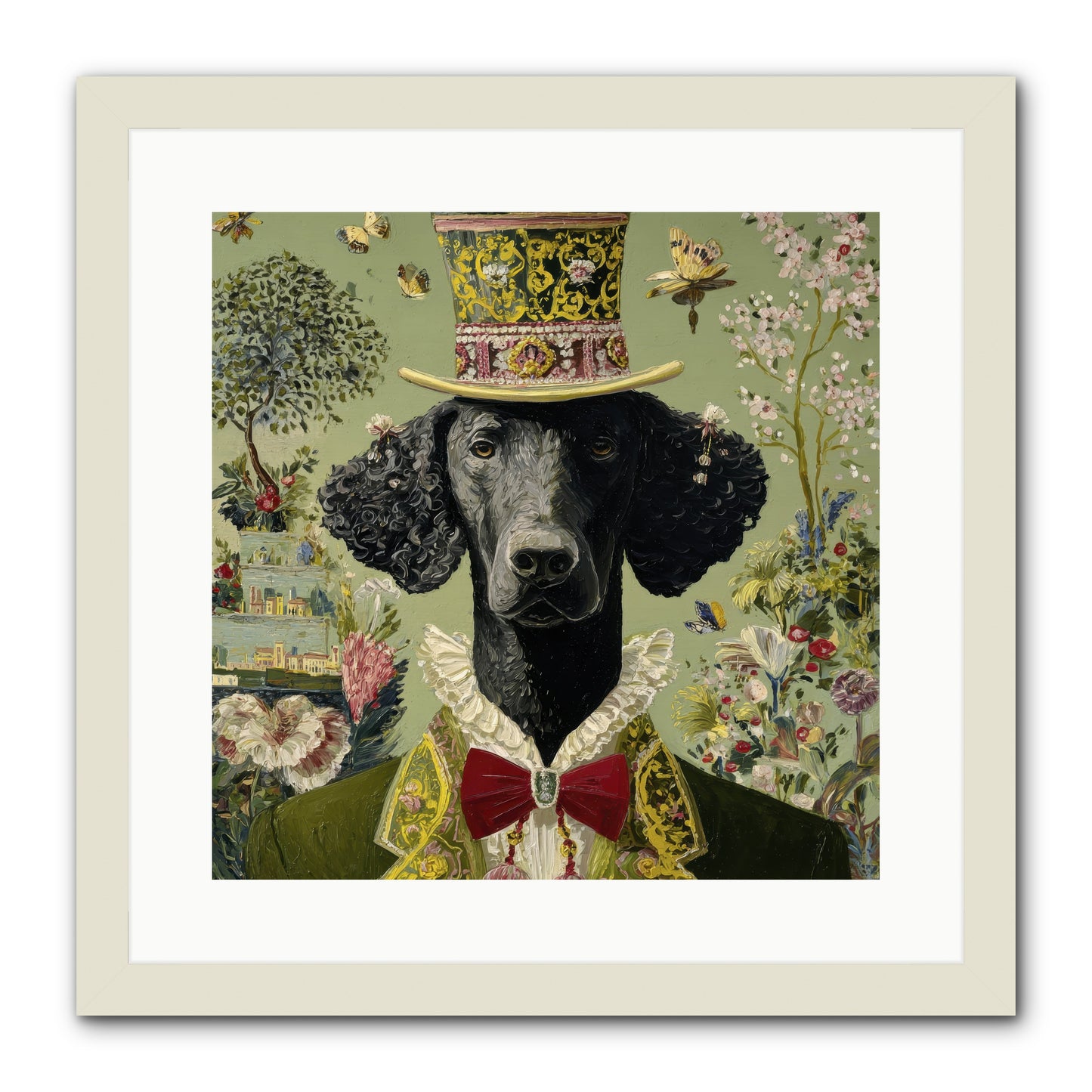 Tales of Roaming -- Framed Print - White 16x16