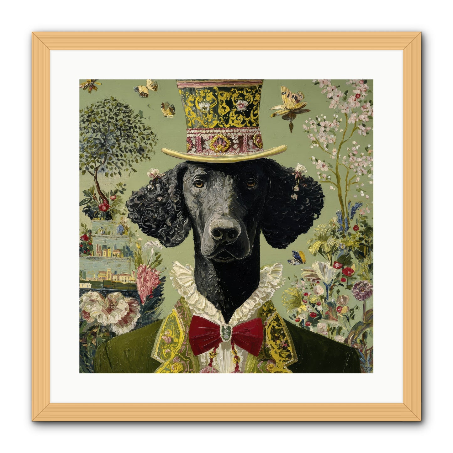 Tales of Roaming -- Framed Print - Natural 20x20
