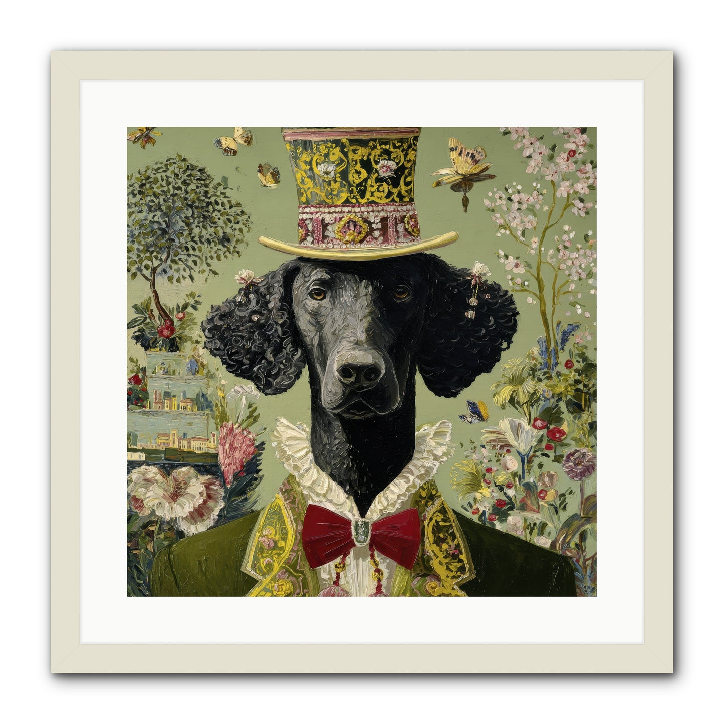 Tales of Roaming -- Framed Print - White 20x20
