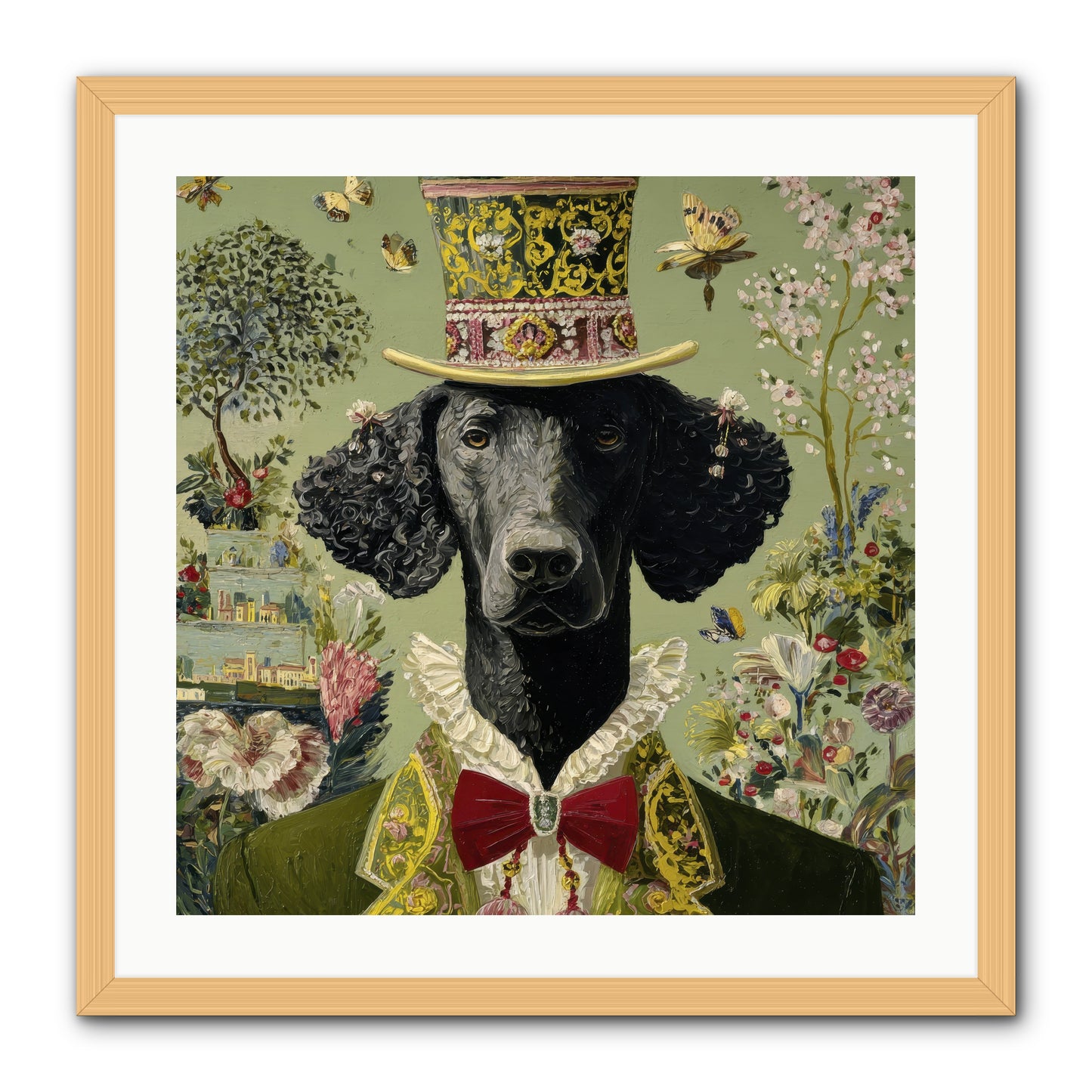 Tales of Roaming -- Framed Print - Natural 24x24