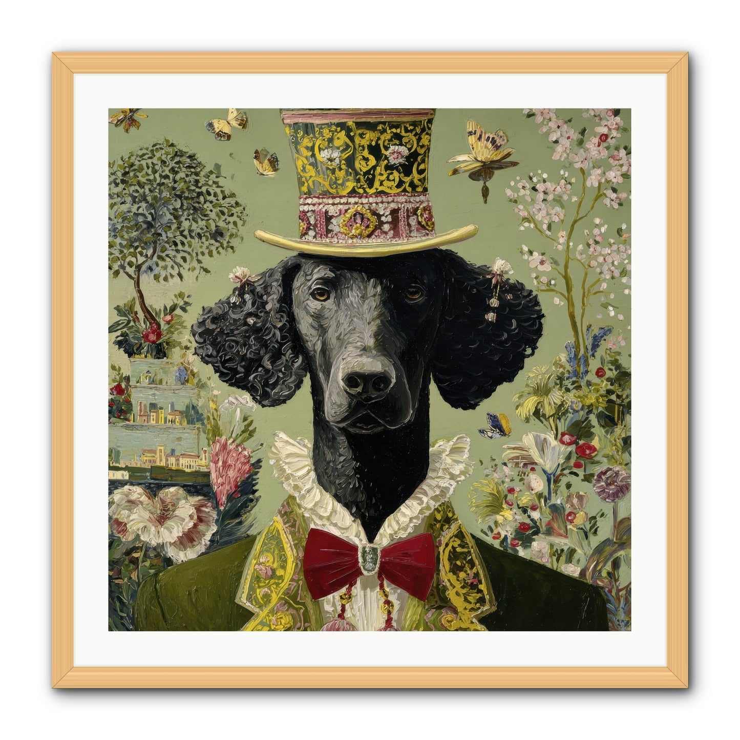 Tales of Roaming -- Framed Print - Natural 30x30