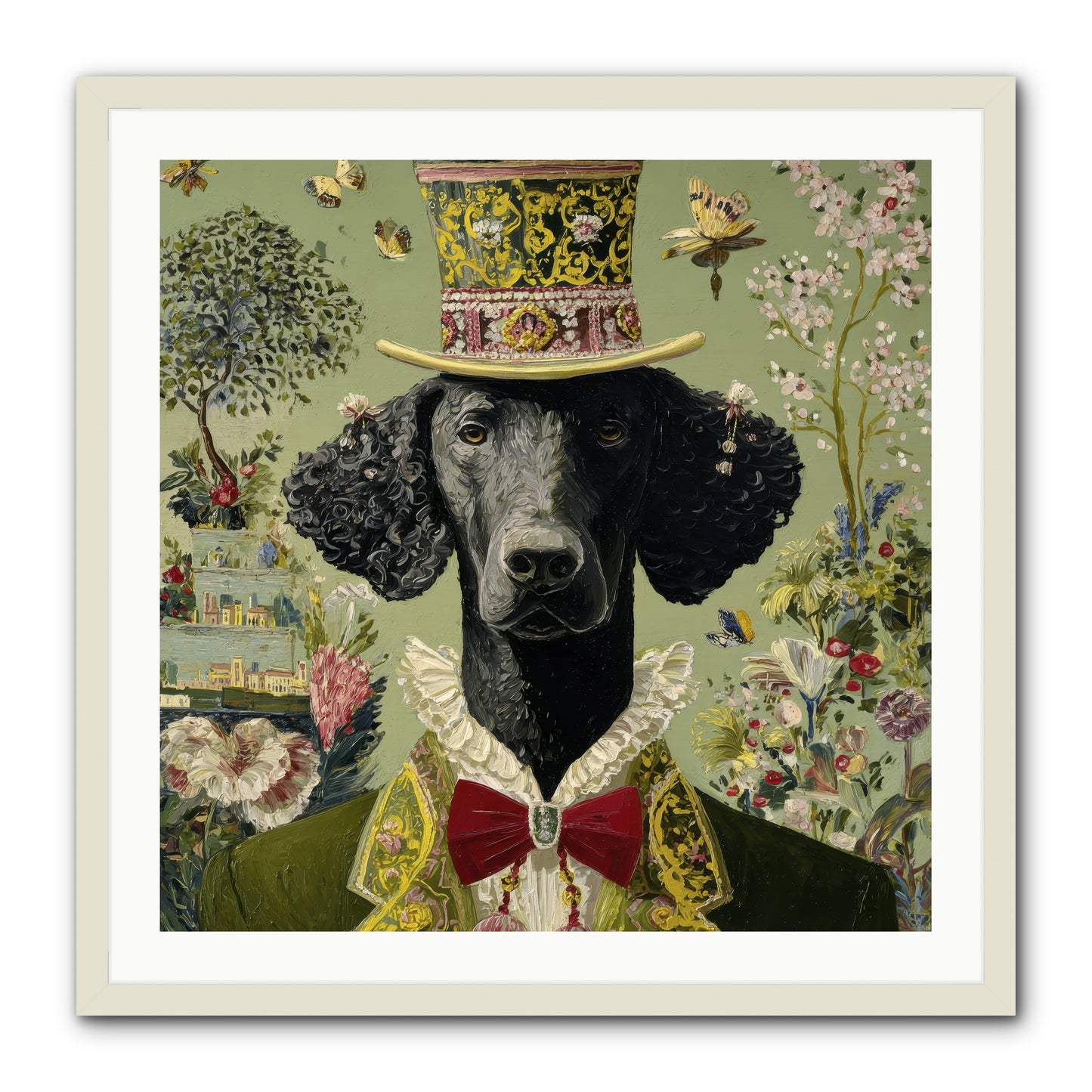 Tales of Roaming -- Framed Print - White 30x30