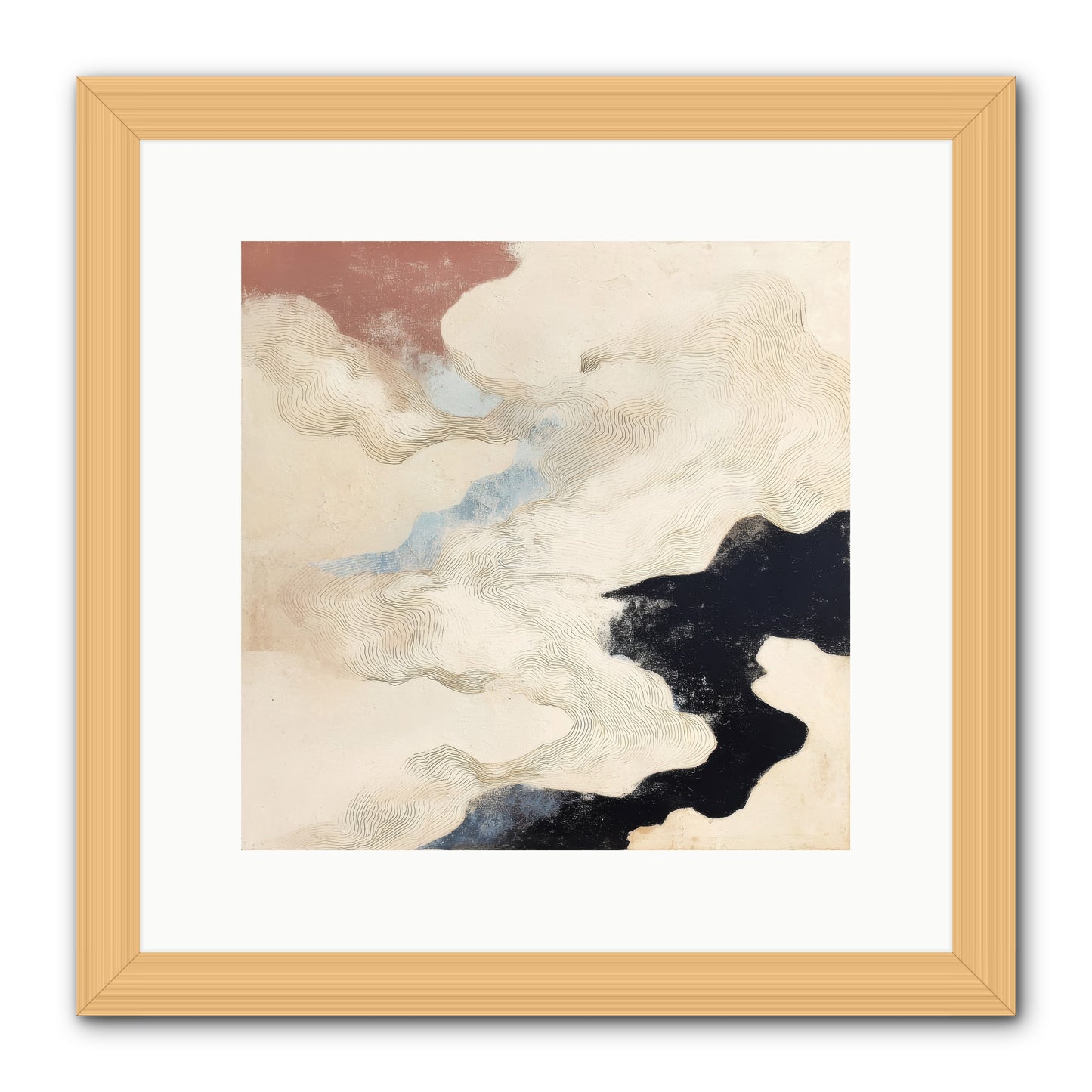 Talisman No.1 -- Framed Print - Natural 12x12