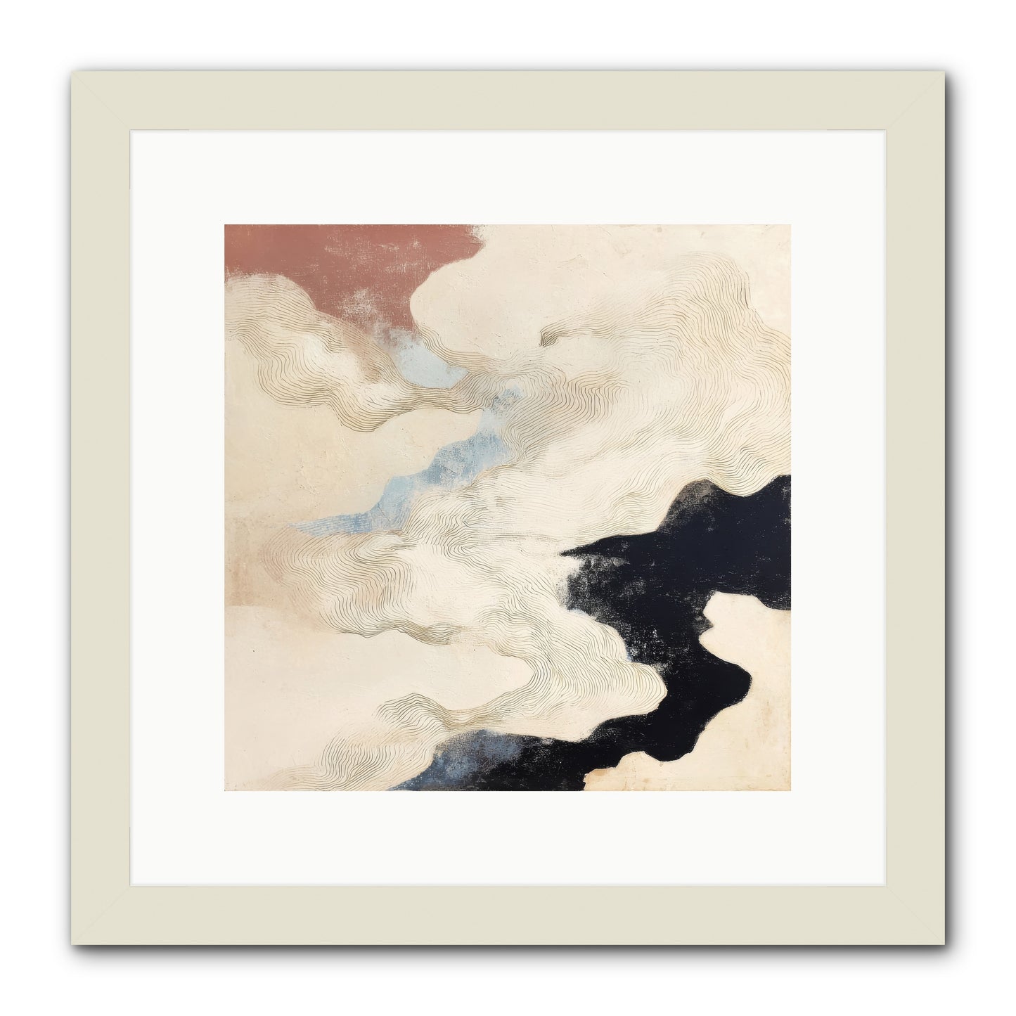 Talisman No.1 -- Framed Print - White 12x12
