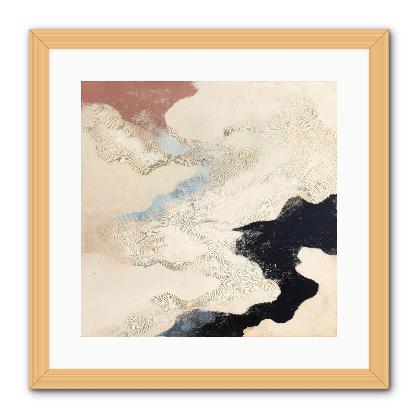 Talisman No.1 -- Framed Print - Natural 16x16