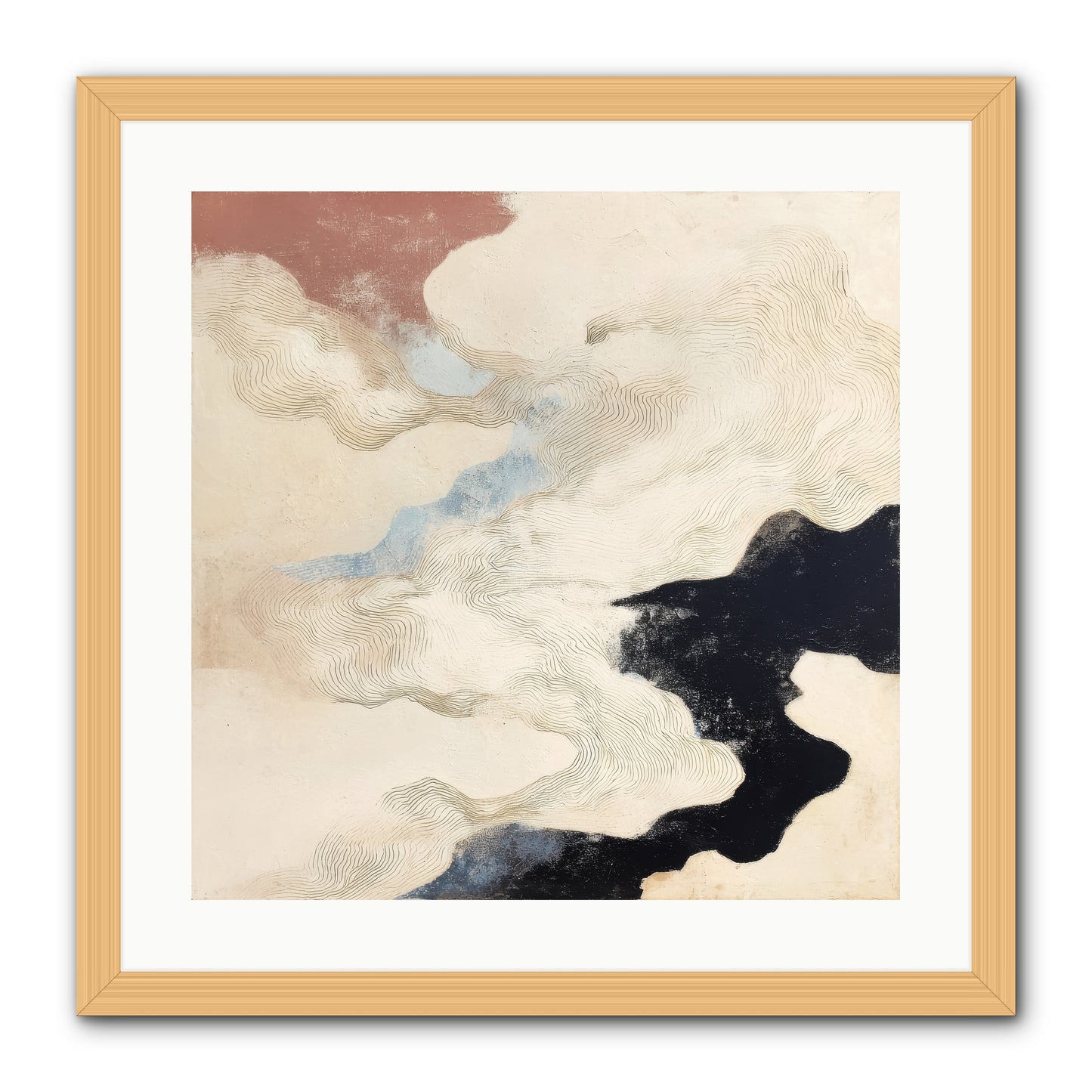 Talisman No.1 -- Framed Print - Natural 20x20
