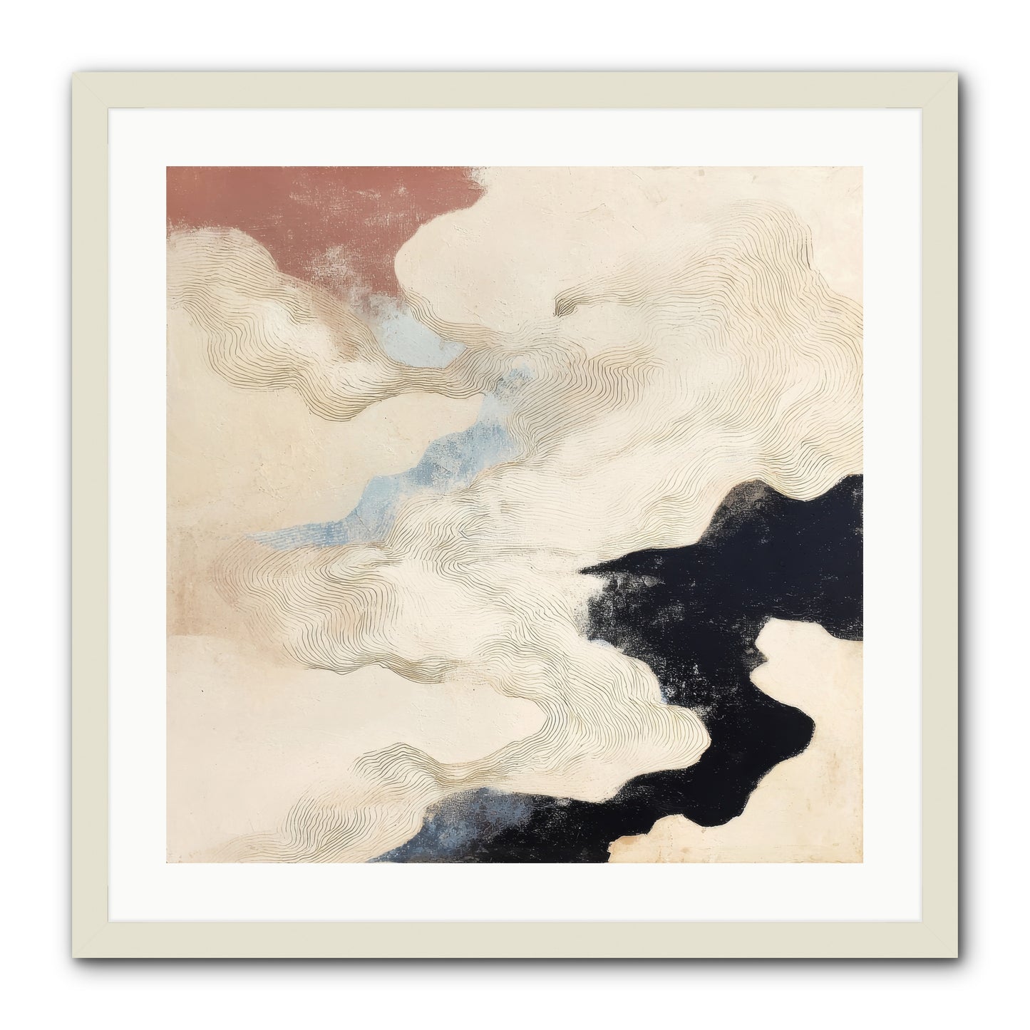 Talisman No.1 -- Framed Print - White 24x24