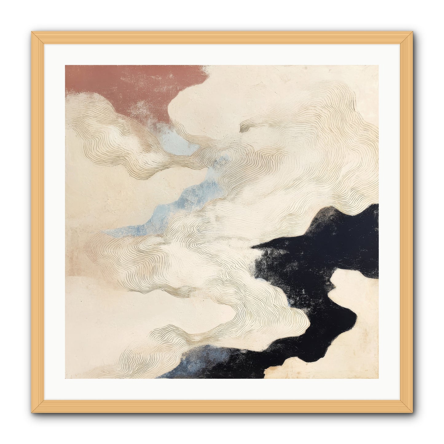 Talisman No.1 -- Framed Print - Natural 30x30