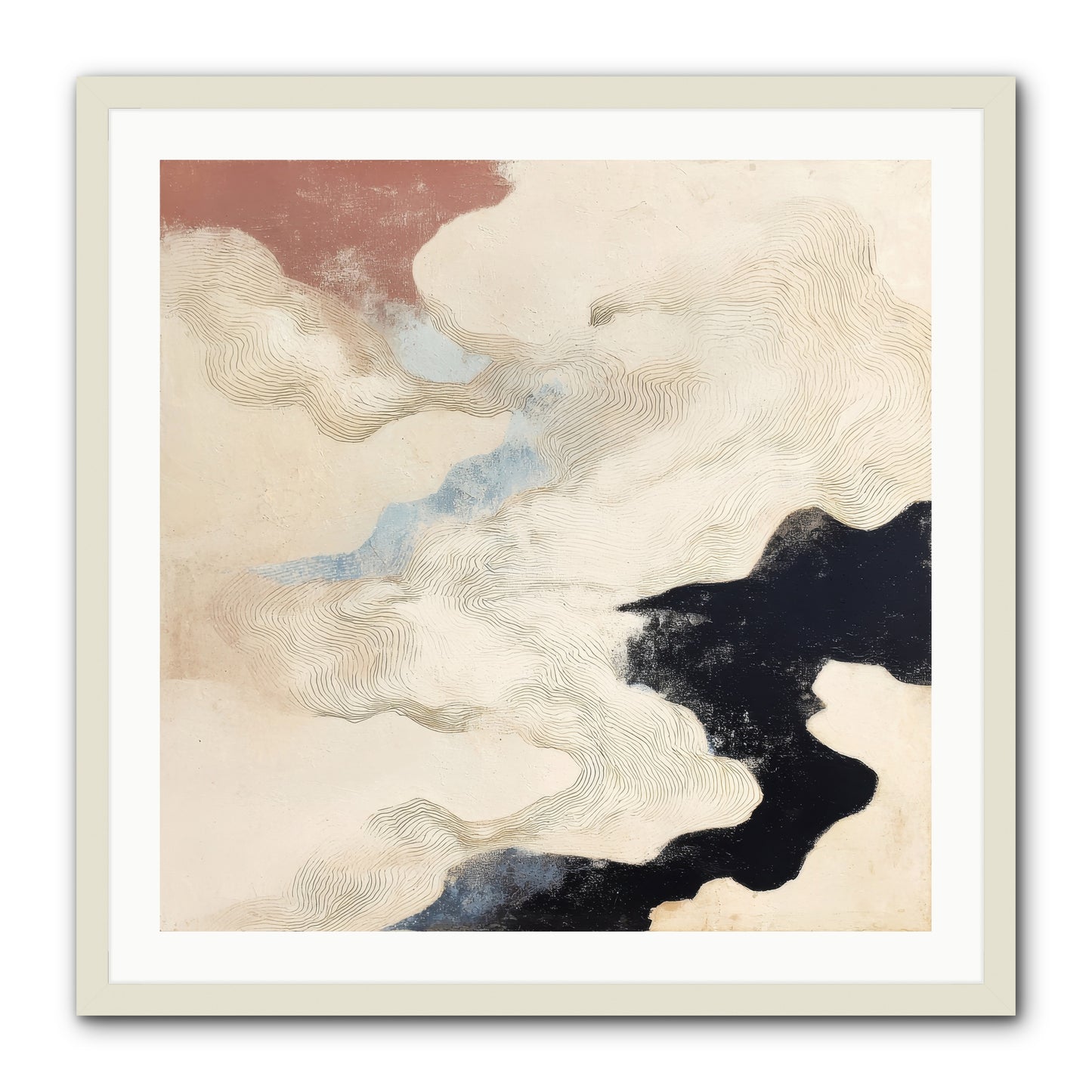 Talisman No.1 -- Framed Print - White 30x30