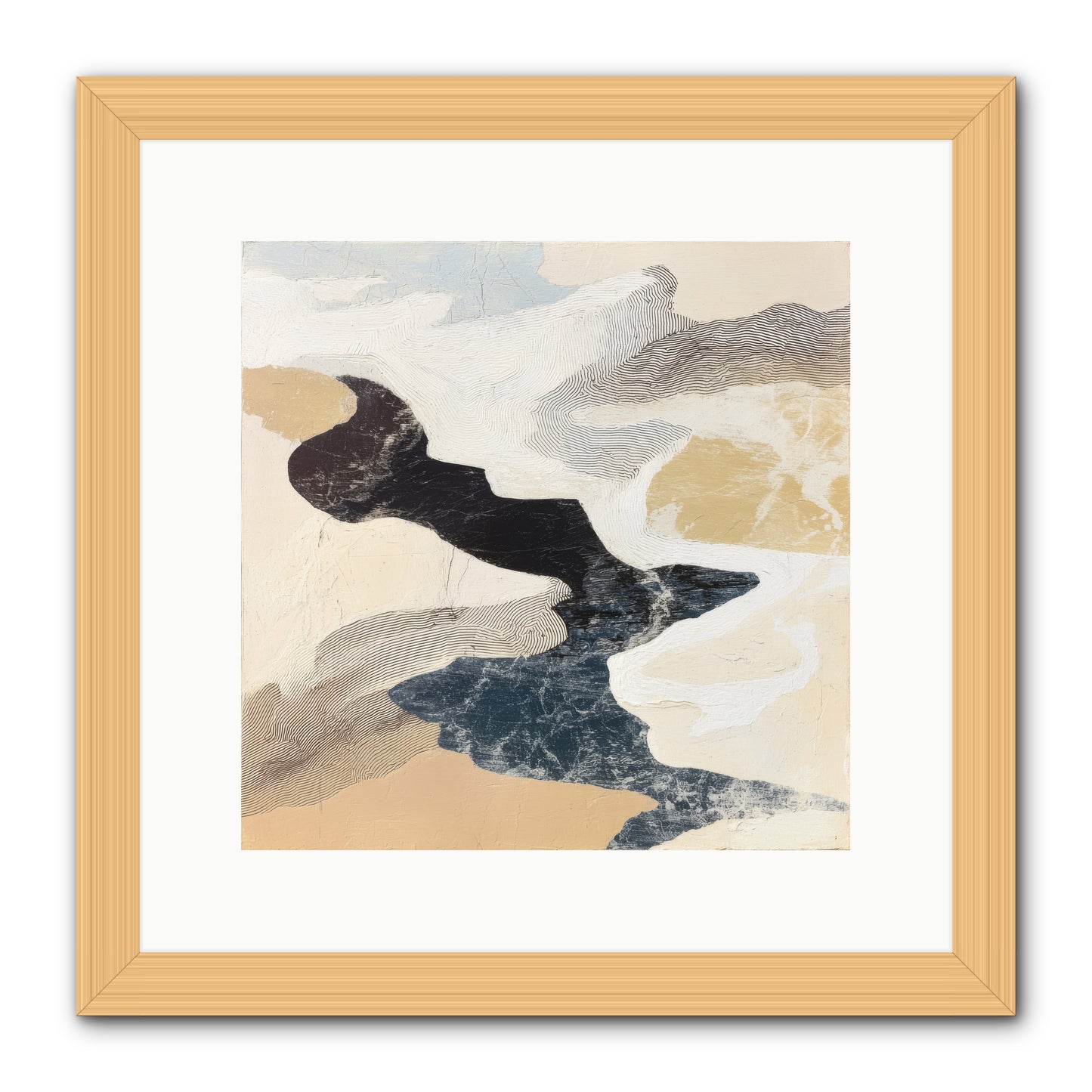 Talisman No.2 -- Framed Print - Natural 12x12