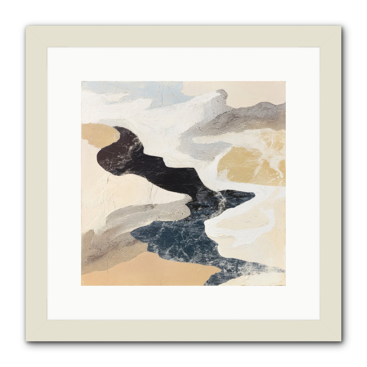 Talisman No.2 -- Framed Print - White 12x12