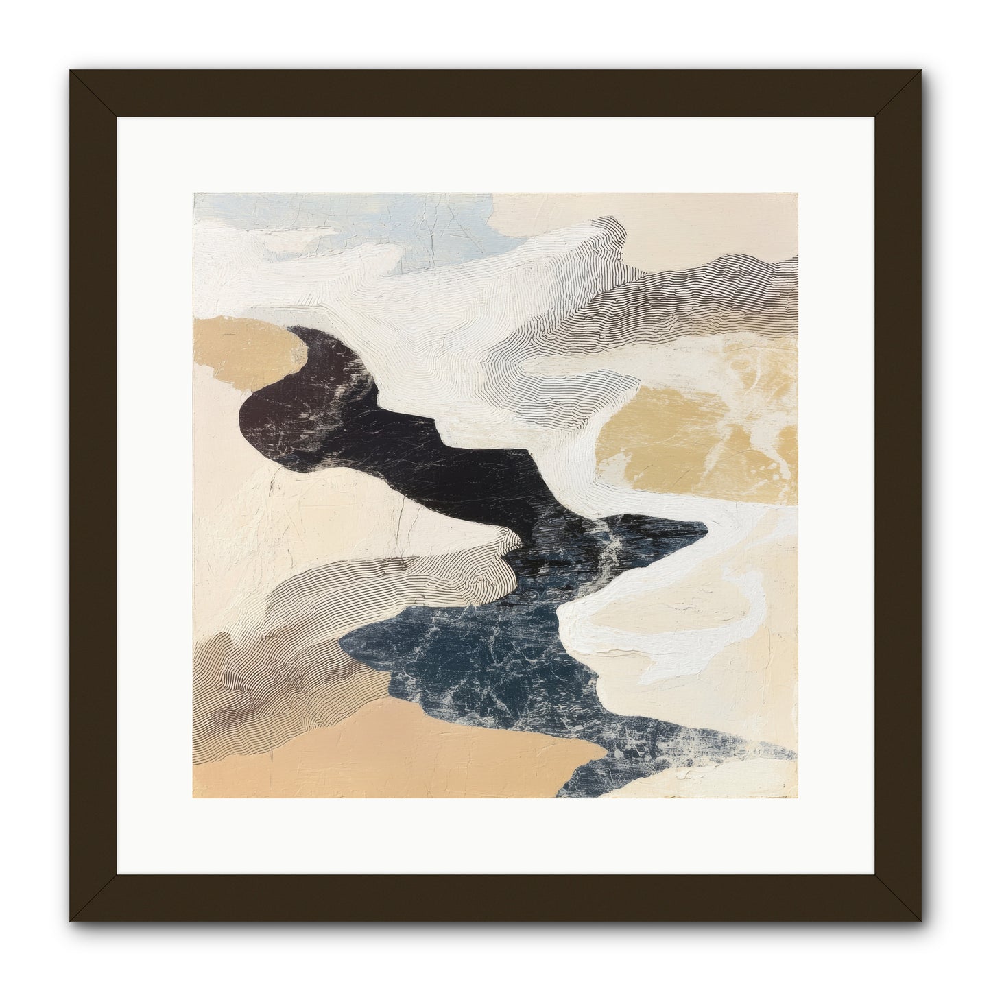Talisman No.2 -- Framed Print - Black 16x16