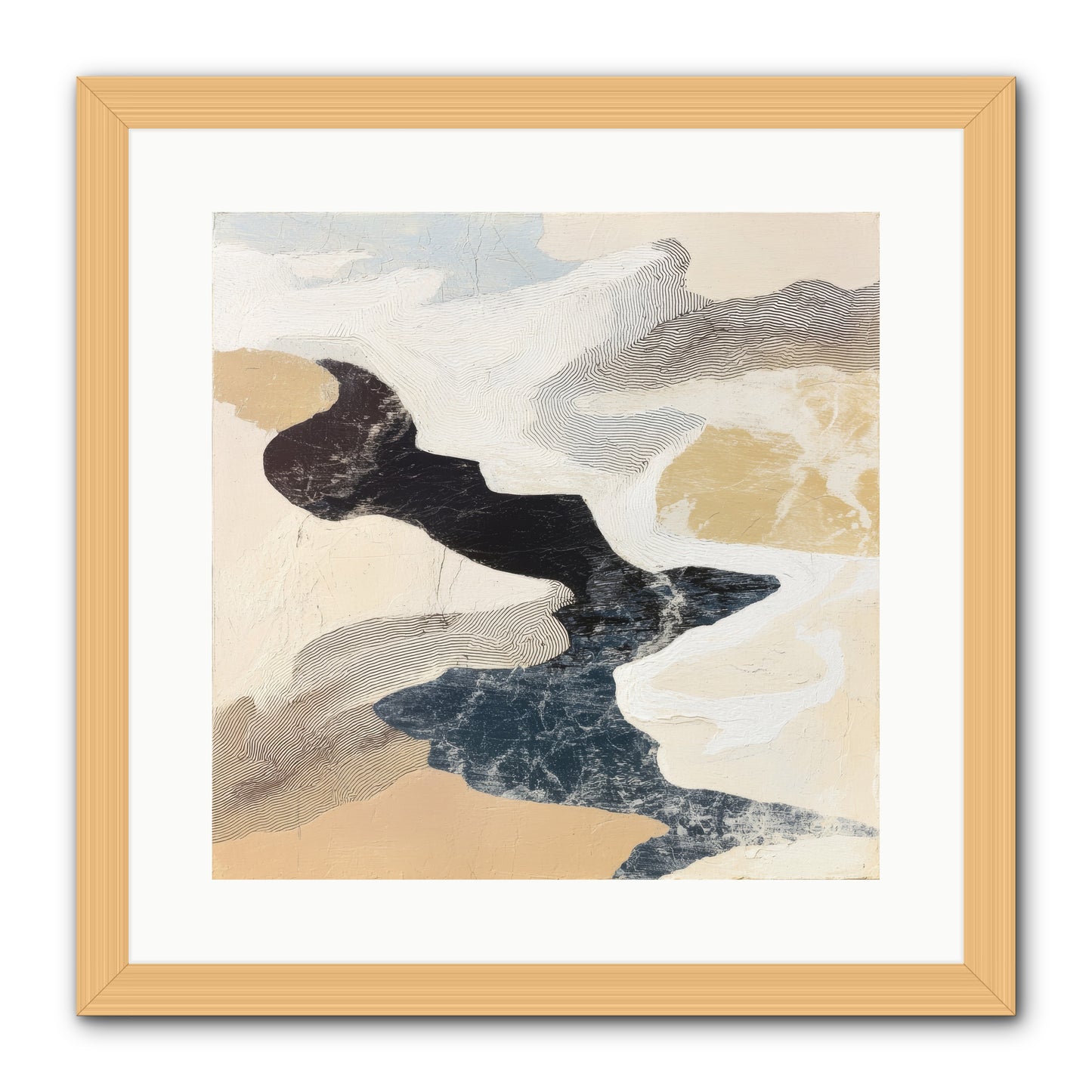 Talisman No.2 -- Framed Print - Natural 16x16