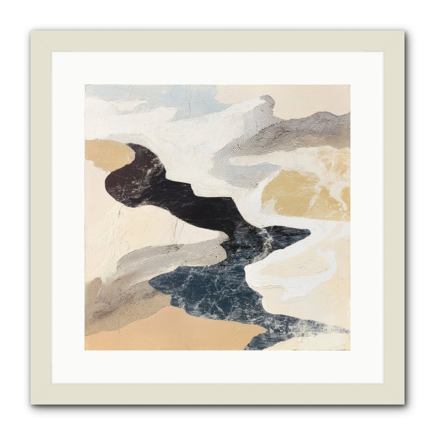 Talisman No.2 -- Framed Print - White 16x16