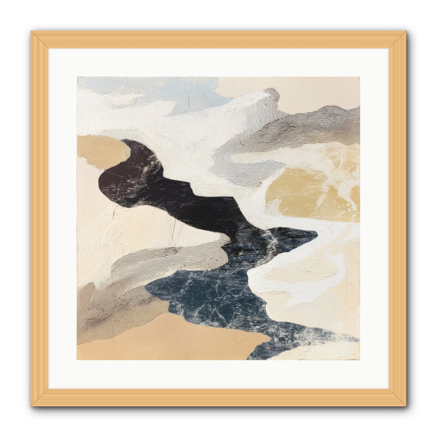 Talisman No.2 -- Framed Print - Natural 20x20