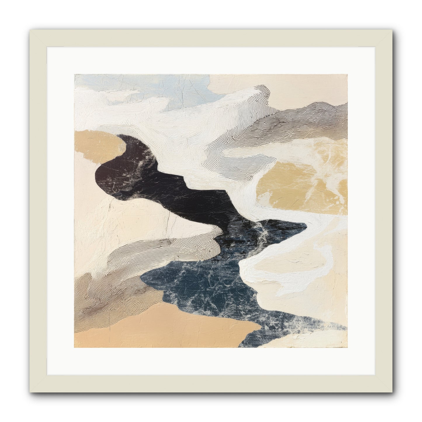 Talisman No.2 -- Framed Print - White 20x20