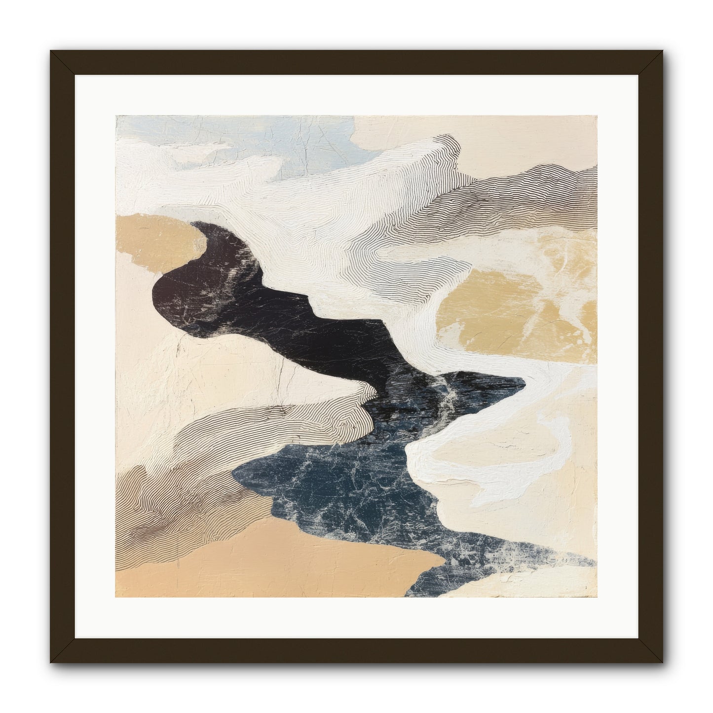 Talisman No.2 -- Framed Print - Black 24x24