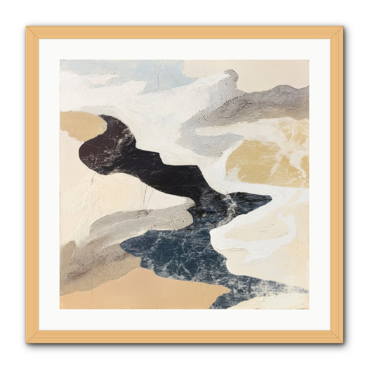 Talisman No.2 -- Framed Print - Natural 24x24