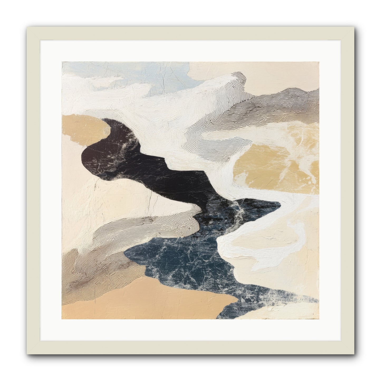 Talisman No.2 -- Framed Print - White 24x24