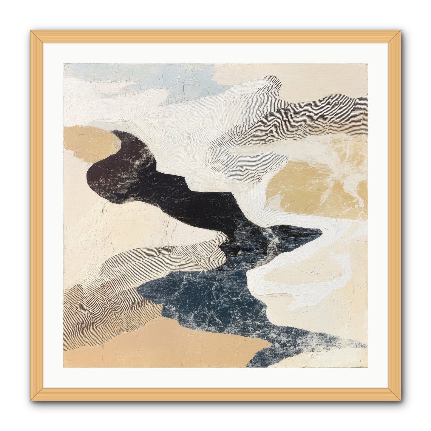 Talisman No.2 -- Framed Print - Natural 30x30