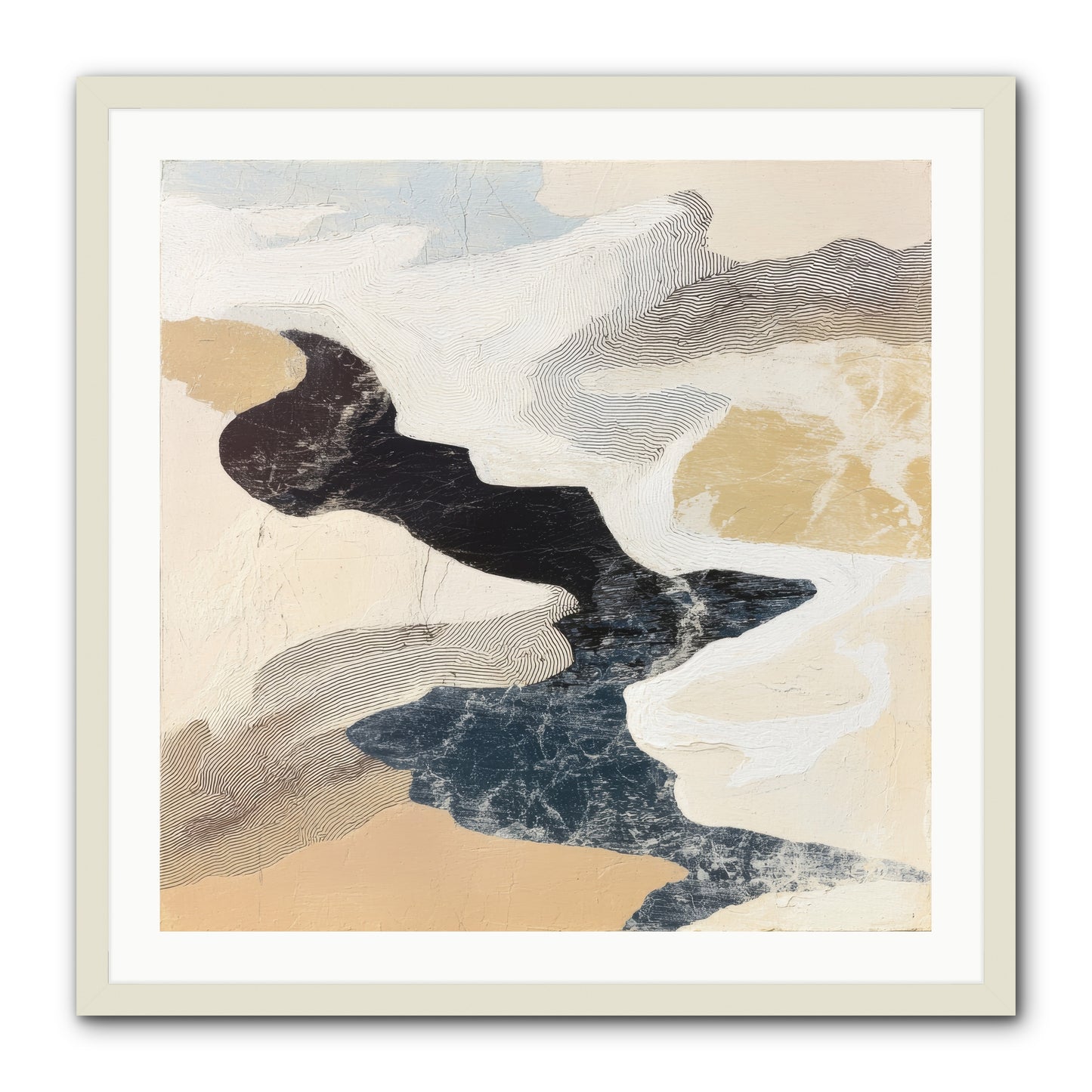 Talisman No.2 -- Framed Print - White 30x30