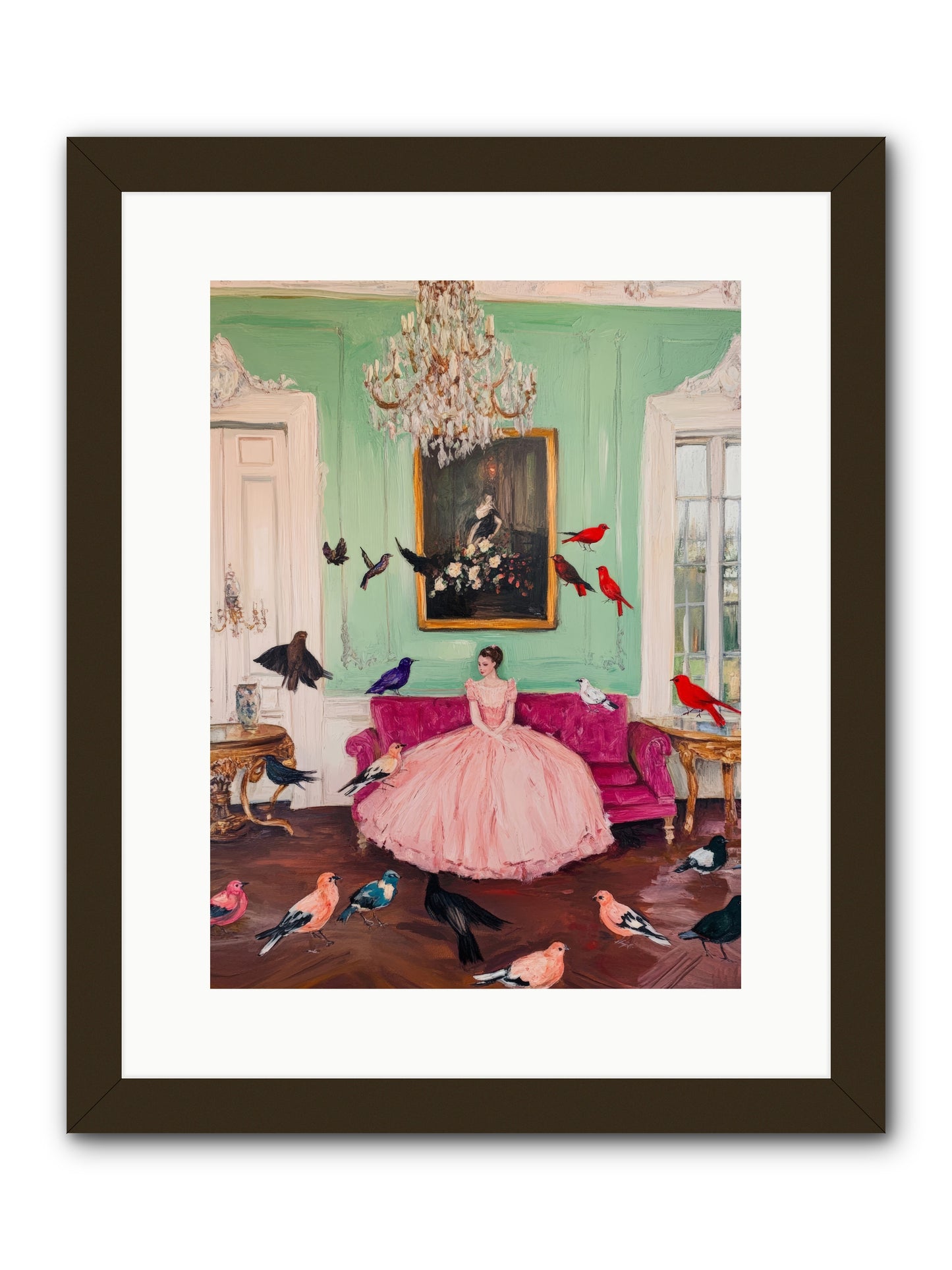 Taming Morning SongsRez2 -- Framed Print - Black 12x16