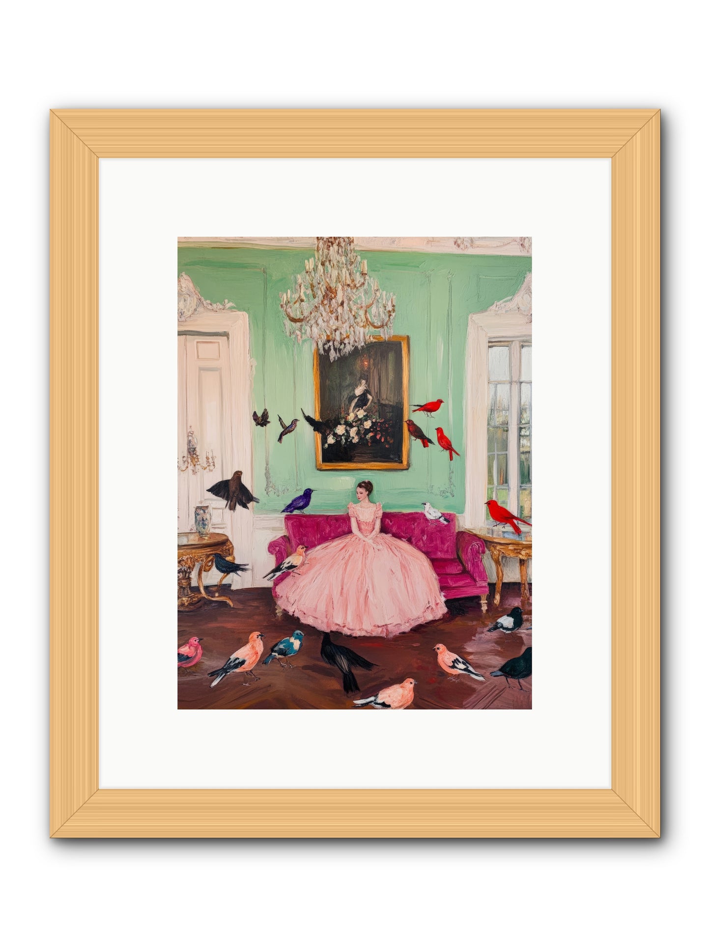 Taming Morning SongsRez2 -- Framed Print - Natural 9x12