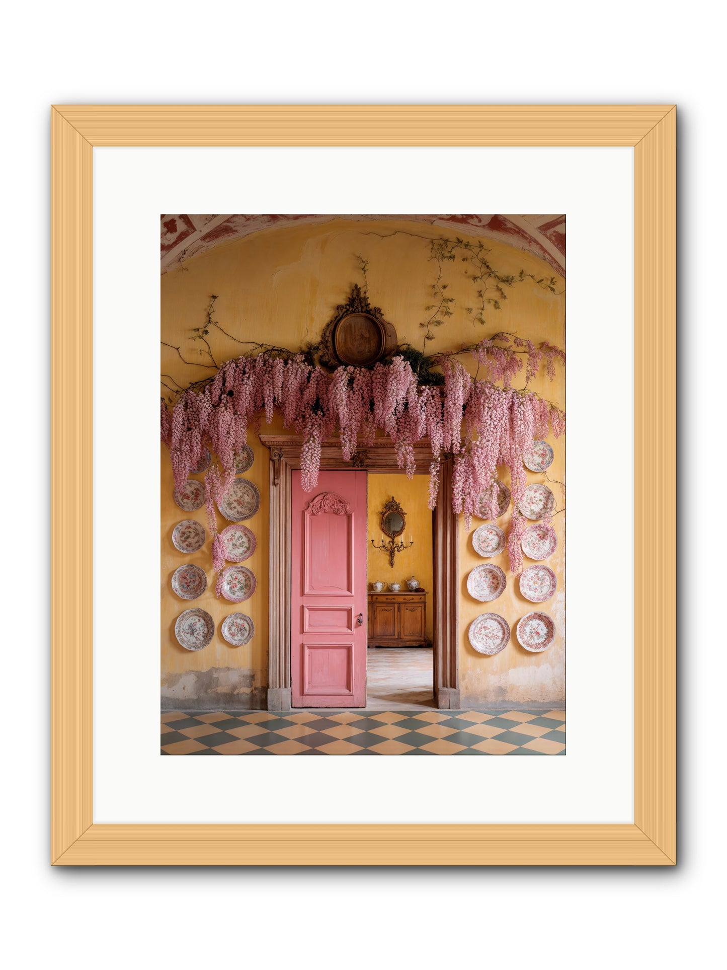 Tangle Of Sweet Rebellion -- Framed Print - Natural 12x16
