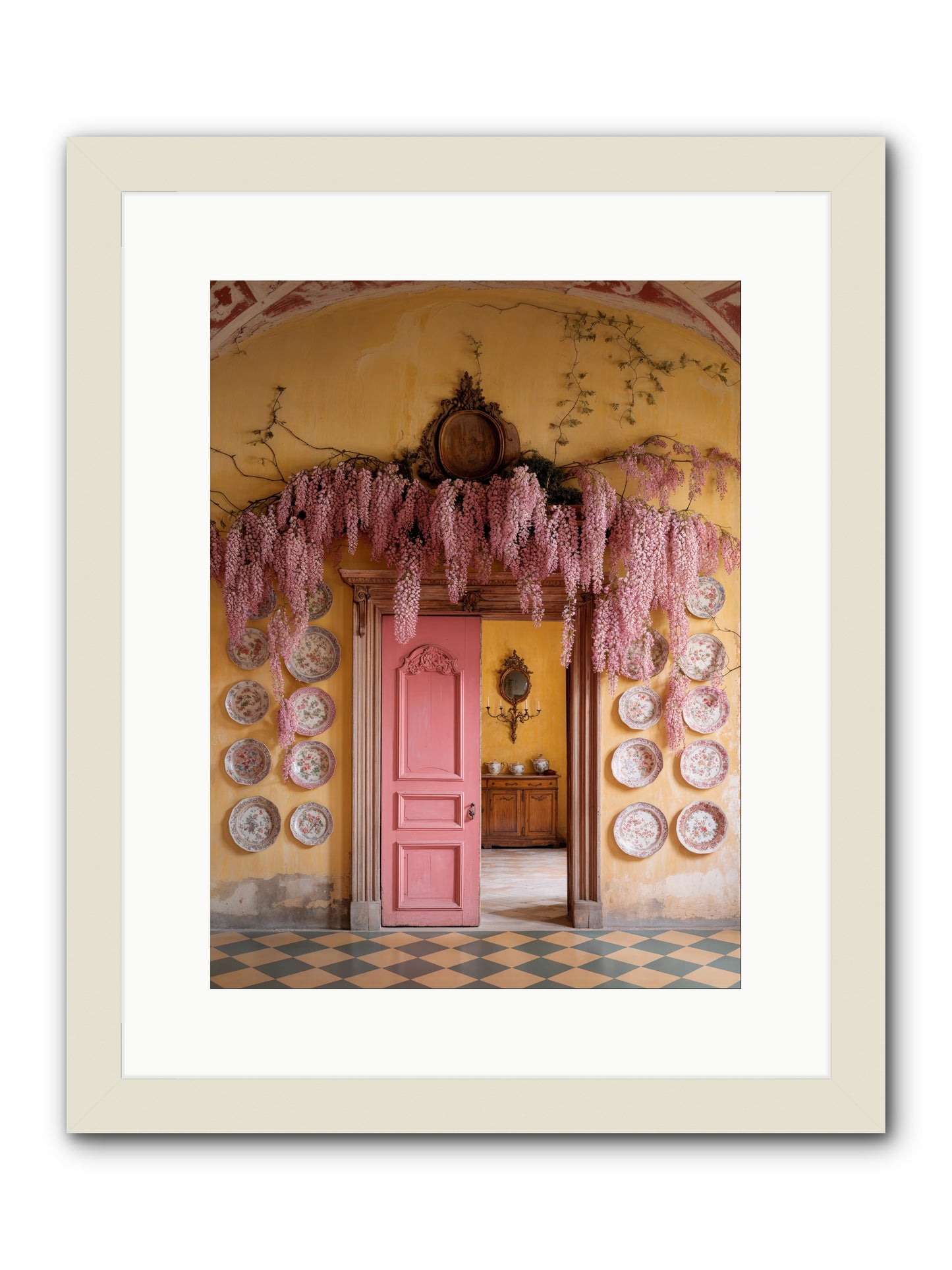 Tangle Of Sweet Rebellion -- Framed Print - White 12x16